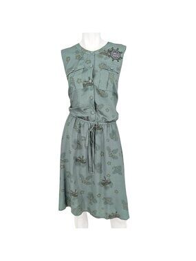 Disney  Jungle Cruise Safari Utility Dress Tropical Allover Icons Travel Size 1X